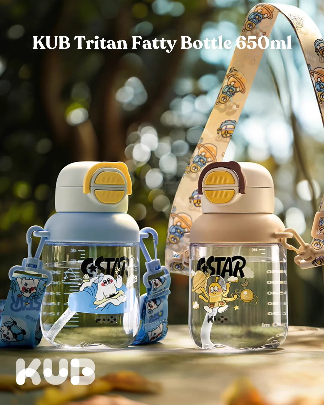 KUB Tritan Fatty Bottle 650Ml